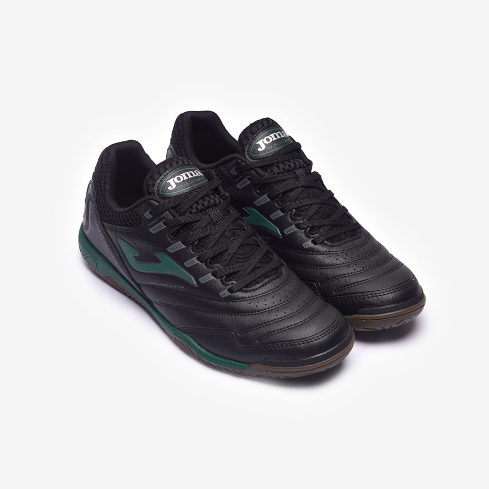 Chuteira de Futsal Joma Maxima Masculina - Preto e Verde-2