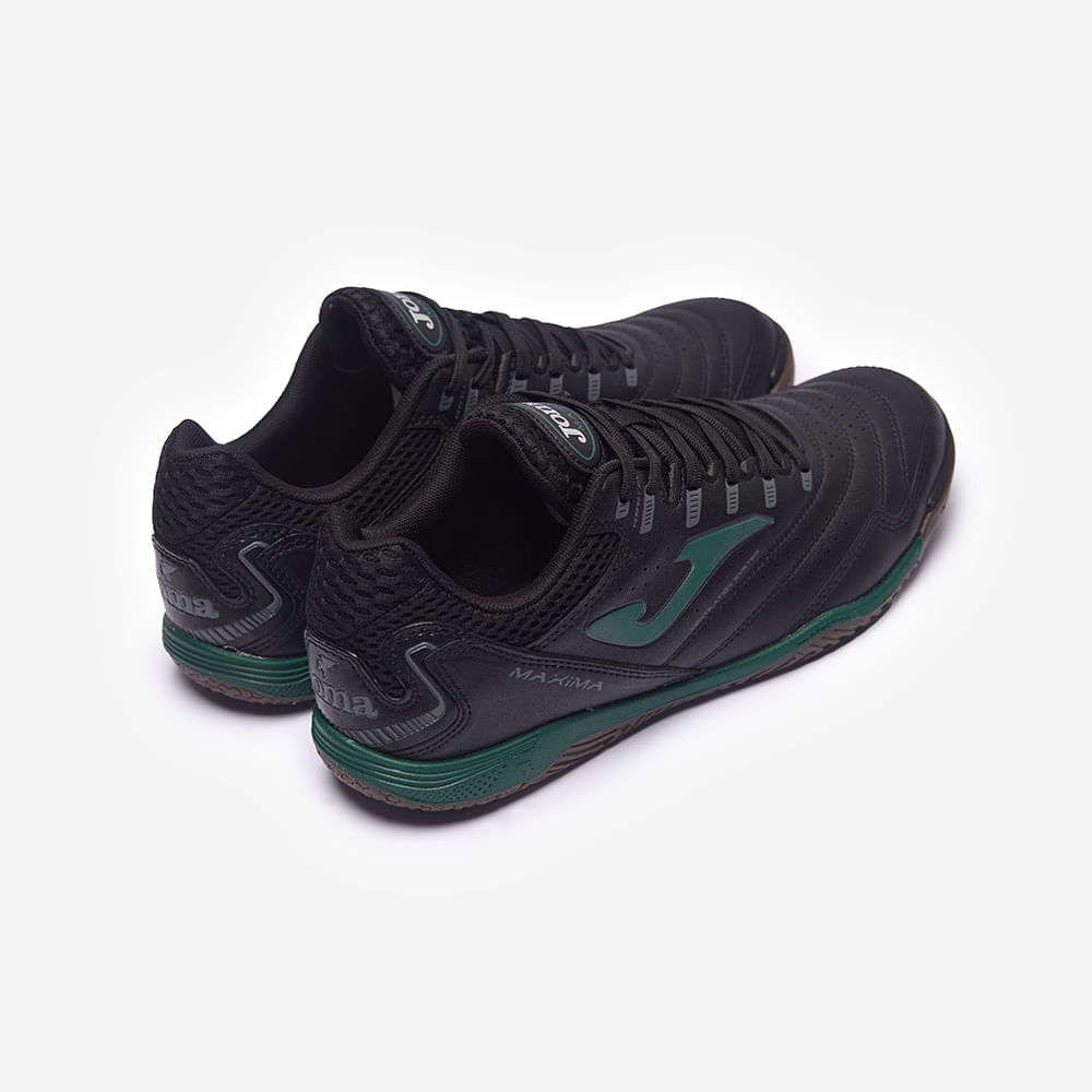 Chuteira de Futsal Joma Maxima Masculina - Preto e Verde-4