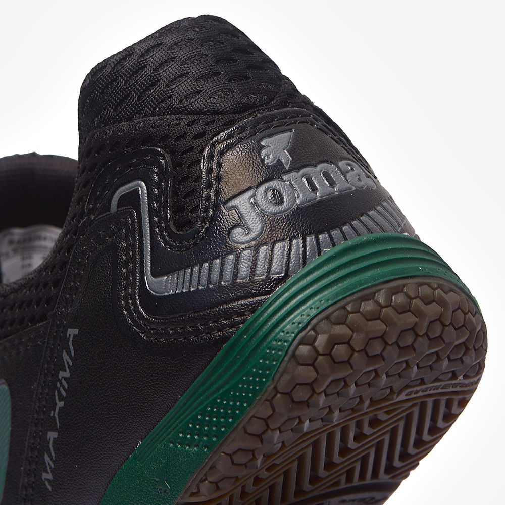 Chuteira de Futsal Joma Maxima Masculina - Preto e Verde-7