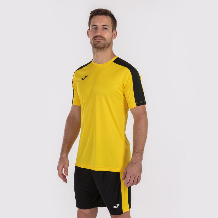 Camiseta Joma Academy III Masculina Amarelo e Preto-4