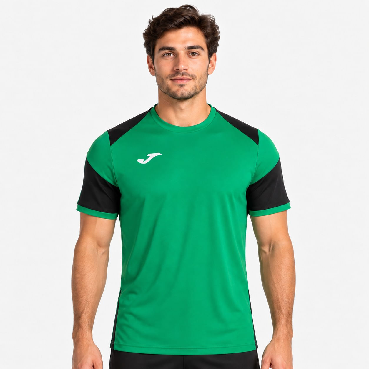 Camiseta Joma Danubio IV Masculina Verde e Preto-0